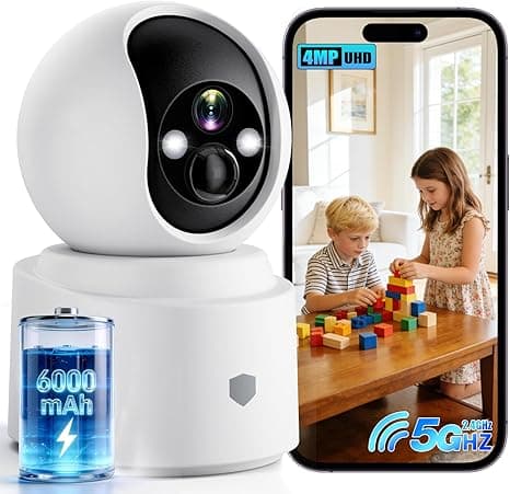 Indoor pan-tilt WiFi security camera with phone app