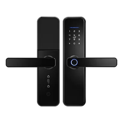 Hotel-style RFID smart lock with handle